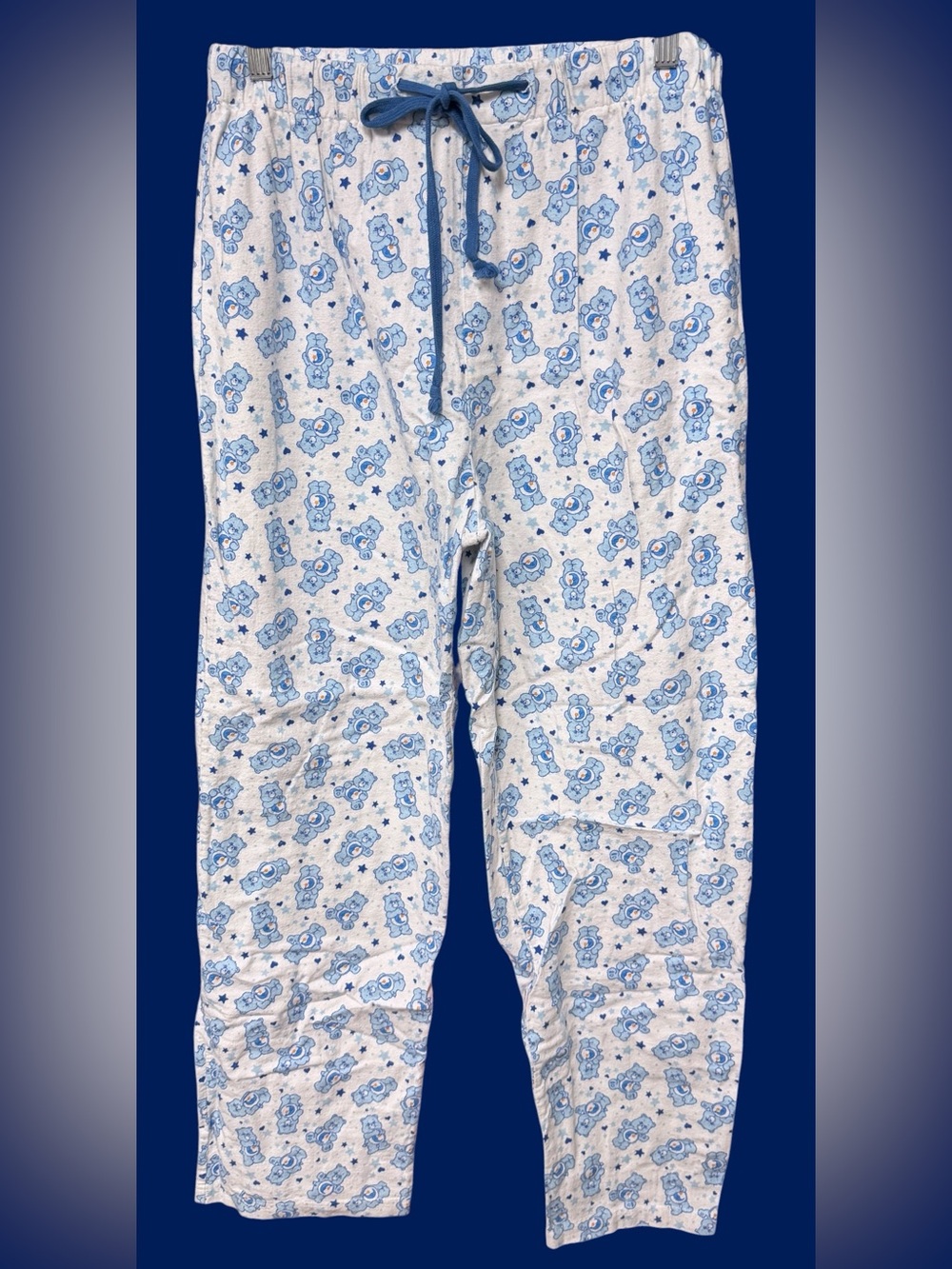 Care Bears Grumpy Adults Size Medium Pajama Pants White Blue Loungewear